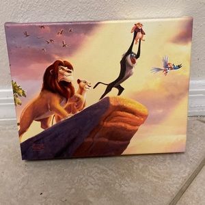Thomas Kinkade Disney’s Lion King Canvas Print
